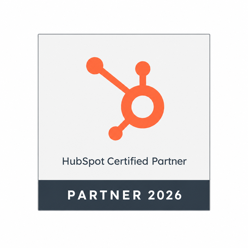 HubSpot Certified Partner 2026 badge
