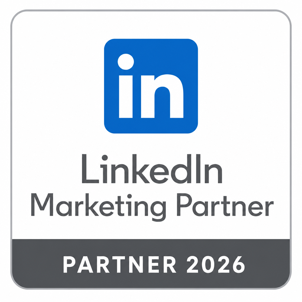 LinkedIn Marketing Partner 2026 badge