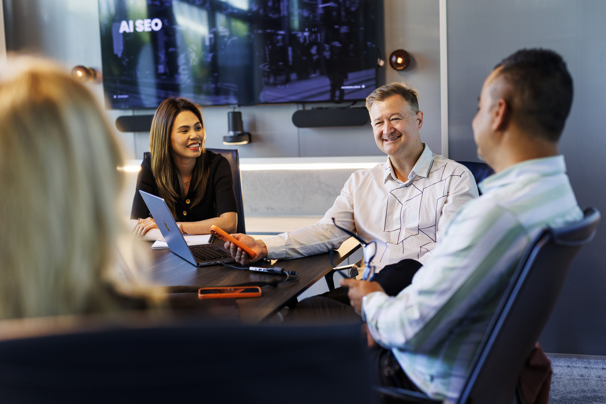 Shout Digital Melbourne team portrait in the office